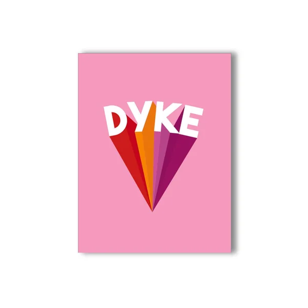 KushKards Dyke Power Greeting Card