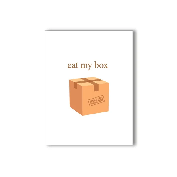 KushKards Eat My Box Greeting Card