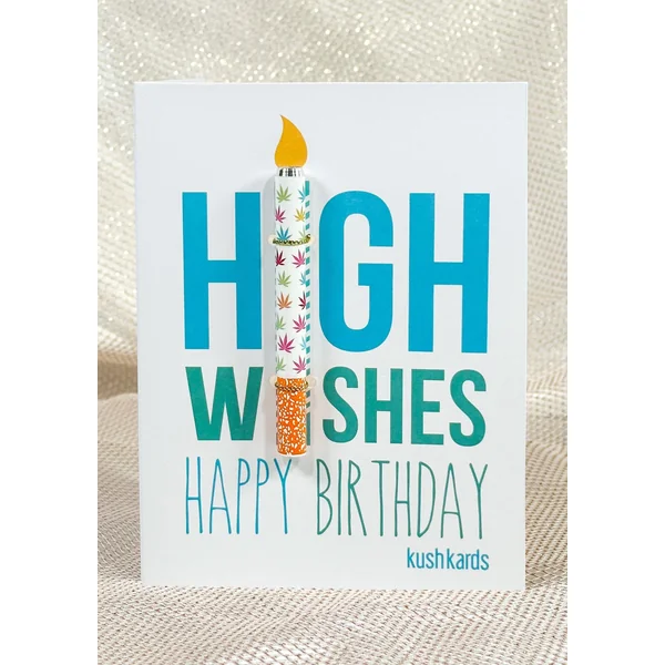 KushKards High Wishes Birthday Card