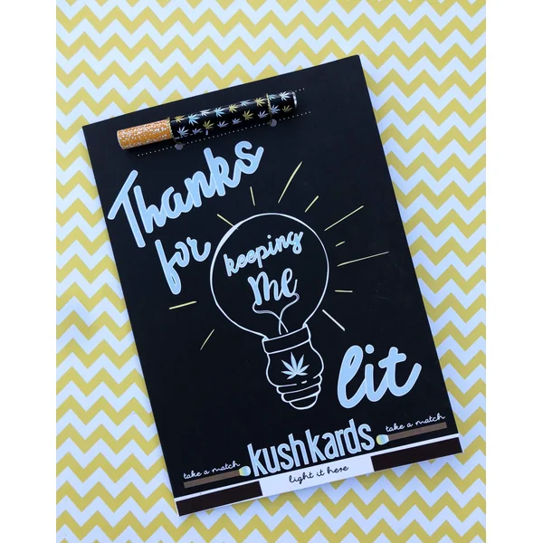 KushKards Keeping Me Lit Thank You Card - Image 2