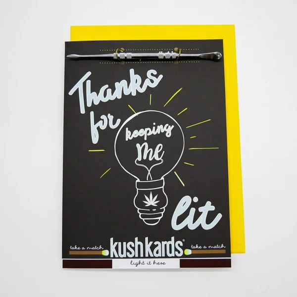KushKards Keeping Me Lit Thank You Card - Image 3