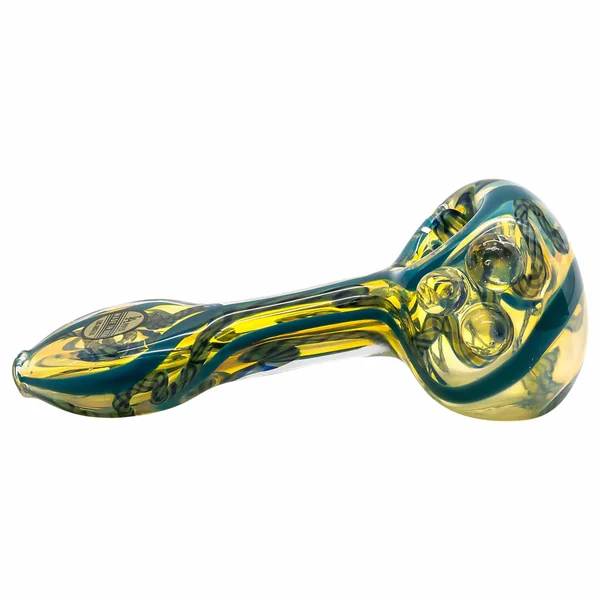 LA Pipes Candy Spoon Inside-Out Color Changing Glass Pipe - Image 2