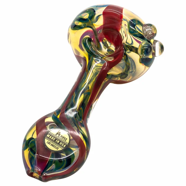 LA Pipes Candy Spoon Inside-Out Color Changing Glass Pipe - Image 7
