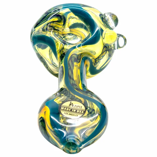 LA Pipes Candy Spoon Inside-Out Color Changing Glass Pipe - Image 9