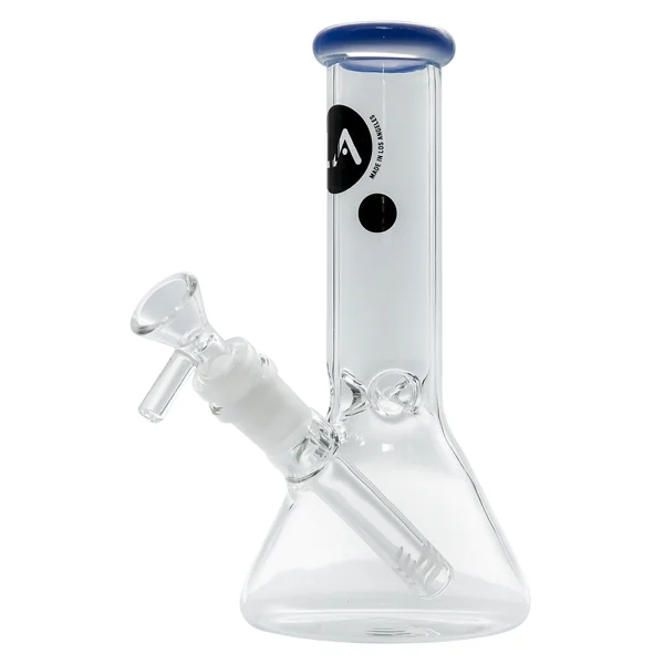 LA Pipes Color Accented Mini Beaker Bong