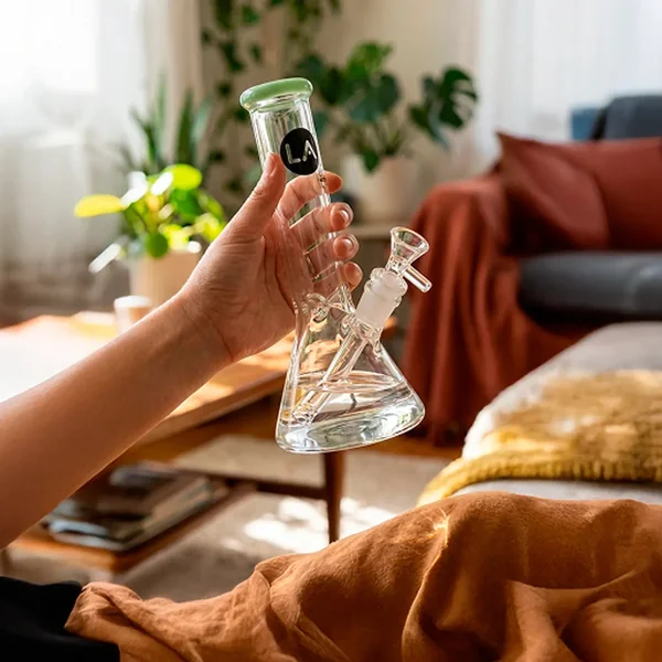 LA Pipes Color Accented Mini Beaker Bong - Image 25
