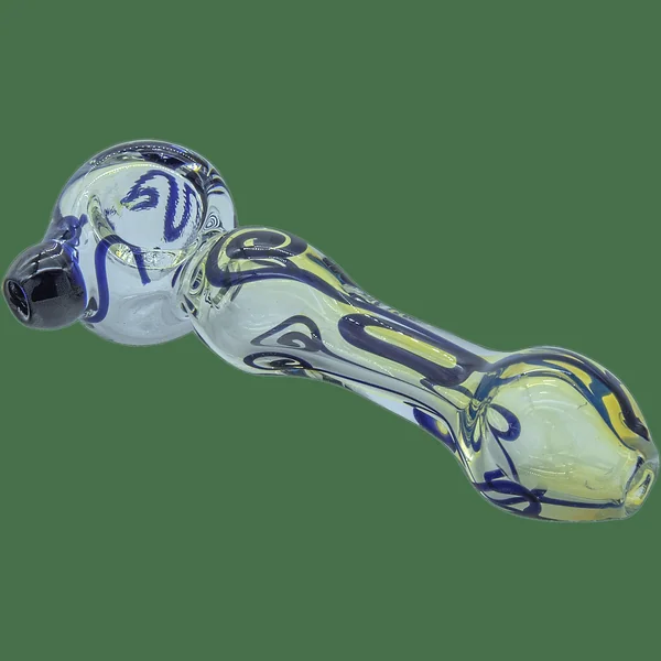 LA Pipes The "Painted Warrior Spoon" Glass Pipe - Image 3