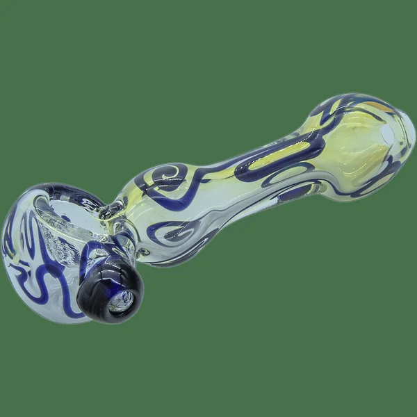 LA Pipes The "Painted Warrior Spoon" Glass Pipe - Image 4