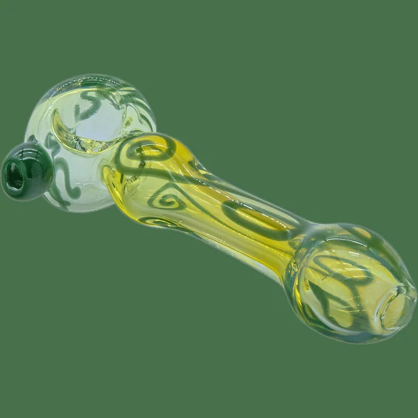 LA Pipes The "Painted Warrior Spoon" Glass Pipe - Image 5