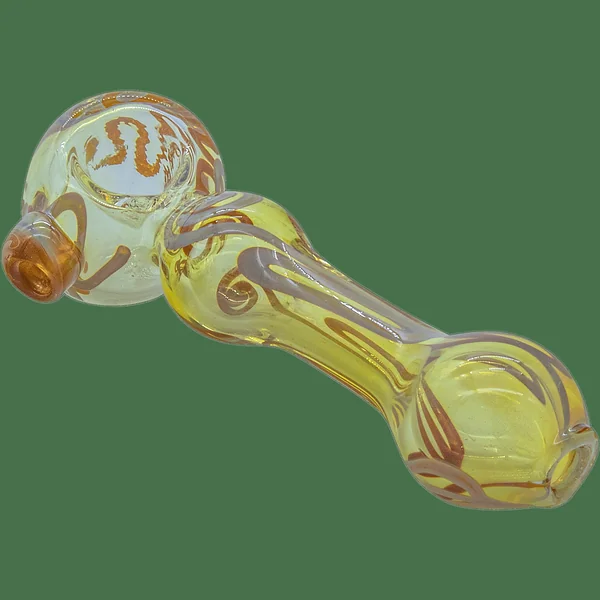 LA Pipes The "Painted Warrior Spoon" Glass Pipe - Image 6