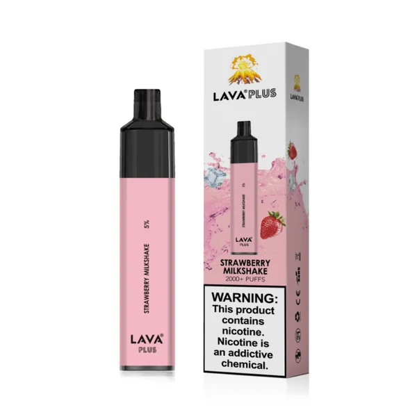 Lava Plus 2600 Puffs Disposable - Strawberry Milkshake (Quake)