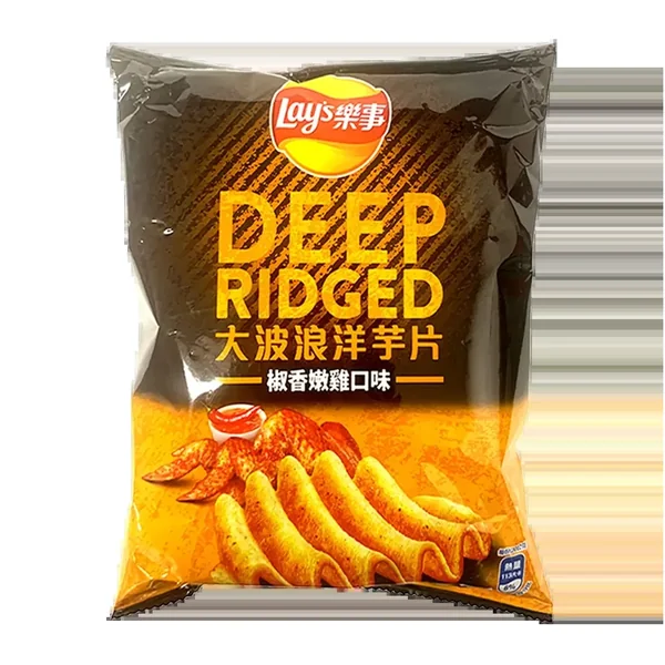 Lay's Deep Ridged Pepper Chicken Flavored Chips