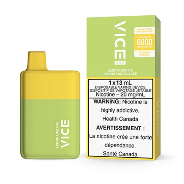 Lemon Lime Ice Vice Box Disposable Vape | 13mL - VapeLoft