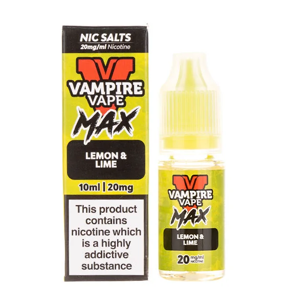 Lemon & Lime Nic Salt E-Liquid by Vampire Vape Max - Image 2