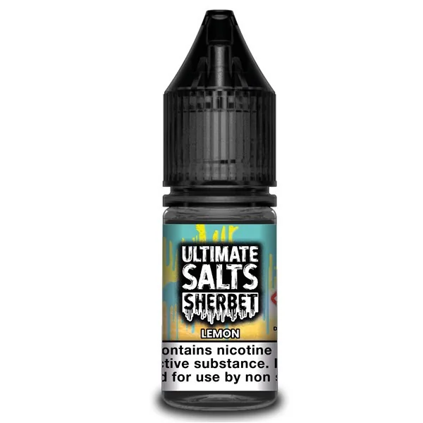 Lemon Sherbet 10ml Nic Salt E Liquid By Ultimate Salts