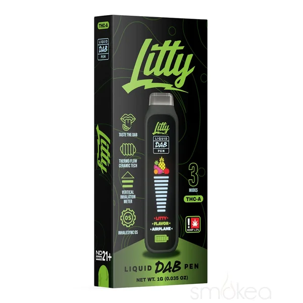 Litty THCA Liquid Dab Pen - Lemon Kush Mintz