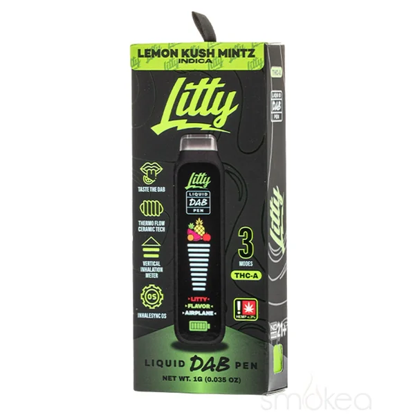 Litty THCA Liquid Dab Pen - Lemon Kush Mintz - Image 2