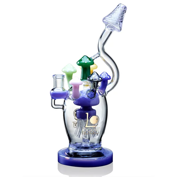 Lookah 11" Cute Mushroom 8-Arm Tree Perc Glass Bong