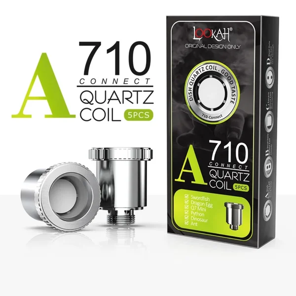Lookah 710 Quartz Dish Coils (5 Pack) - Image 2