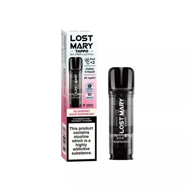 Lost Mary Blue Sour Raspberry Tappo Pods
