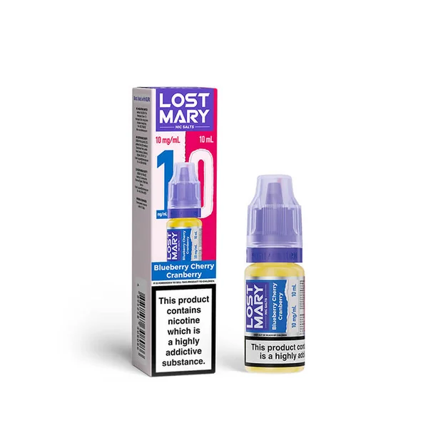 Lost Mary Blueberry Cherry Cranberry 10ml Nic Salts E-Liquid - Image 2