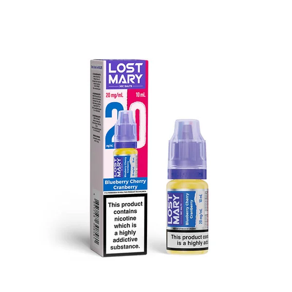 Lost Mary Blueberry Cherry Cranberry 10ml Nic Salts E-Liquid - Image 3