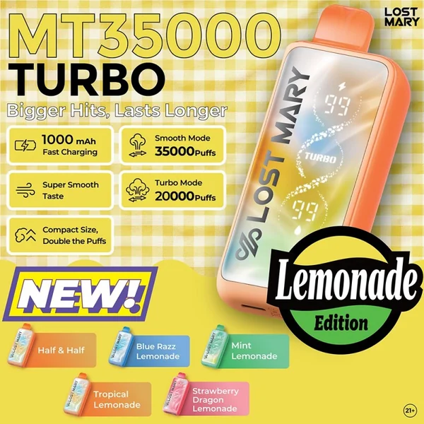 Lost Mary MT35000 Turbo Disposable Vape Device - Image 2