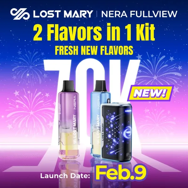 Lost Mary Nera Fullview 70K Disposable Kit (5%,70000 Puffs) - Image 2