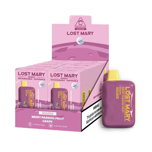 Lost Mary OS5000 Disposable Vape by Elf Bar 10 Pack 13mL - Image 3