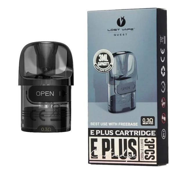 Lost Vape E-Plus Cartridge - 3 pack