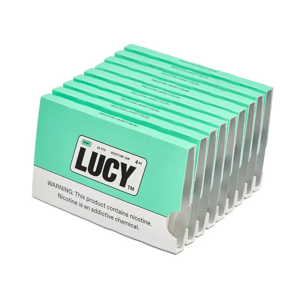 Lucy Mint Nicotine Gum (10 Pack)