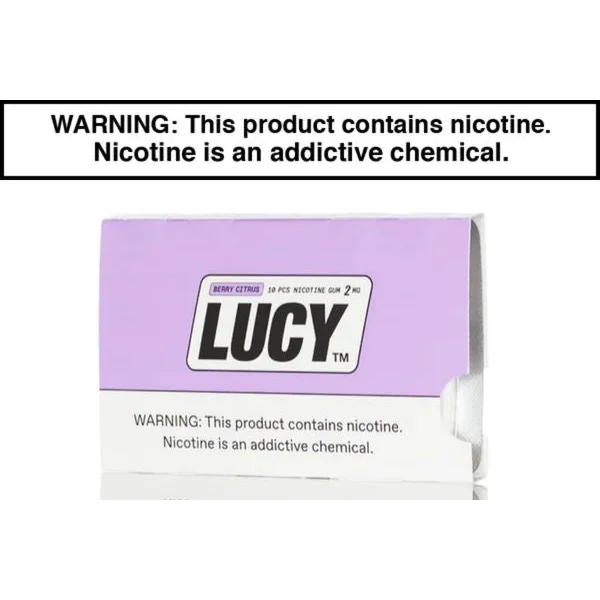 LUCY NICOTINE GUM - 10CT