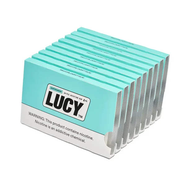 Lucy Wintergreen Nicotine Gum 4mg (10 Pack)