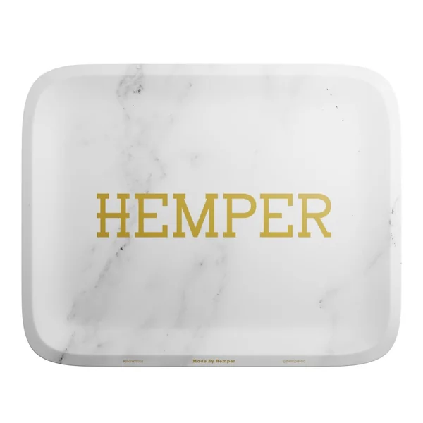 Luxe Marble White Rolling Tray - Image 2
