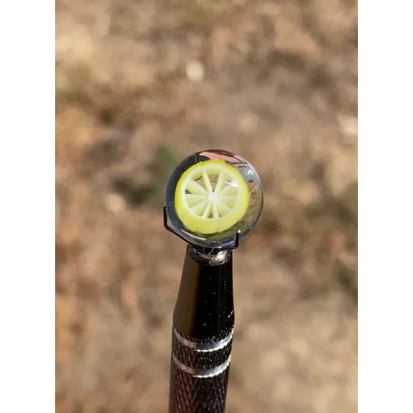 Lyons Glass Floating Lemon Valve Marble
