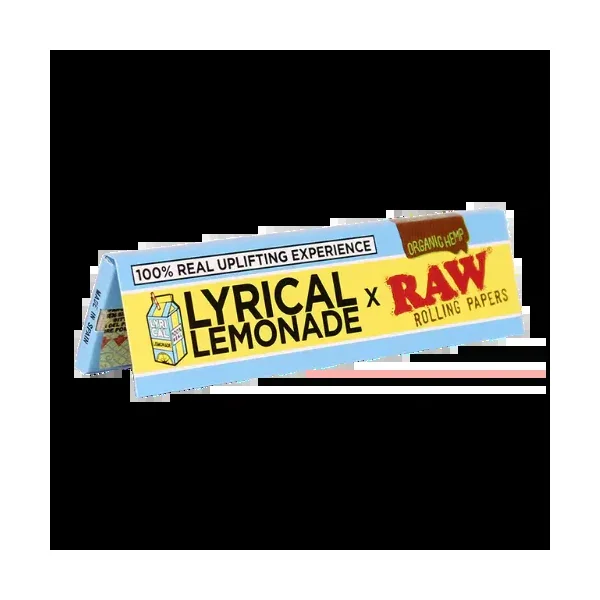Lyrical Lemonade x RAW Rolling Papers Organic Hemp | King Size Wide 32 Leaves per Pack