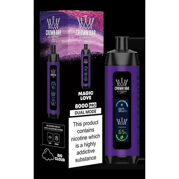 Magic Love Al Fakher Crown Bar PRO 8k