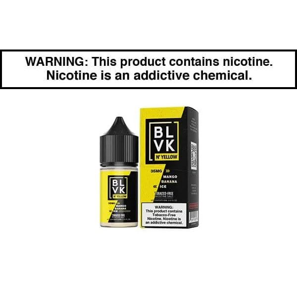 MANGO BANANA ICE BY BLVK N' YELLOW SALTS 30ML