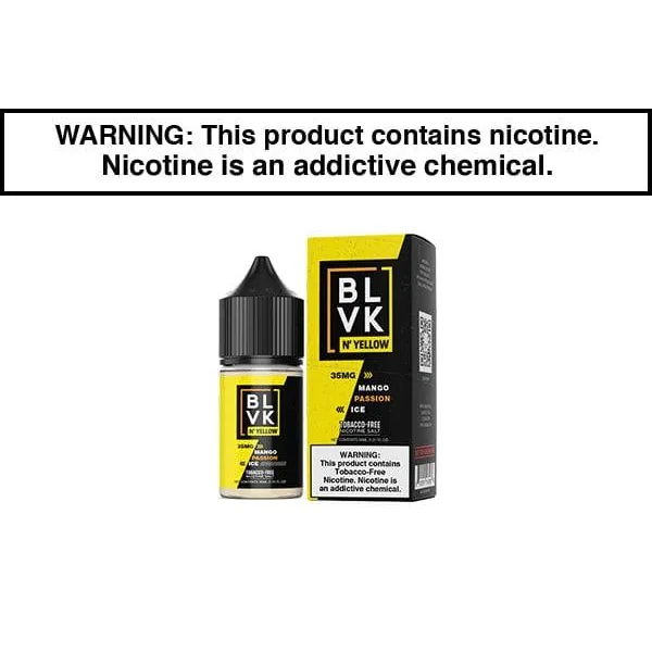 MANGO PASSION ICE BY BLVK N' YELLOW SALTS 30ML