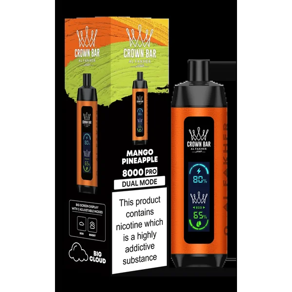 Mango Pineapple Al Fakher Crown Bar PRO 8k