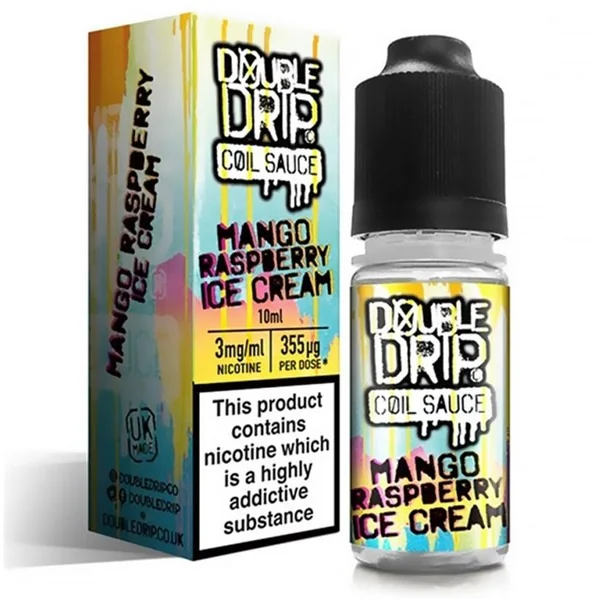 Mango Raspberry Ice Cream E Liquid By Double Drip Coil Sauce 10ml