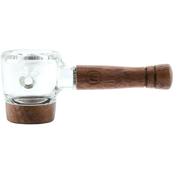 Marley Natural Spoon Pipe Natural Glass and Black Walnut - Image 4