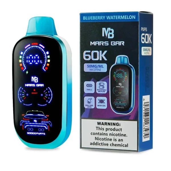 Mars Bar 60K Disposable Vape (25ml, 5%) - Image 2