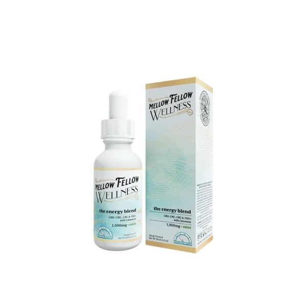 Mellow Fellow Wellness Tincture – Energy Blend 1500mg Mint