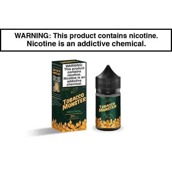 MENTHOL BY TOBACCO MONSTER SALT NIC 30ML