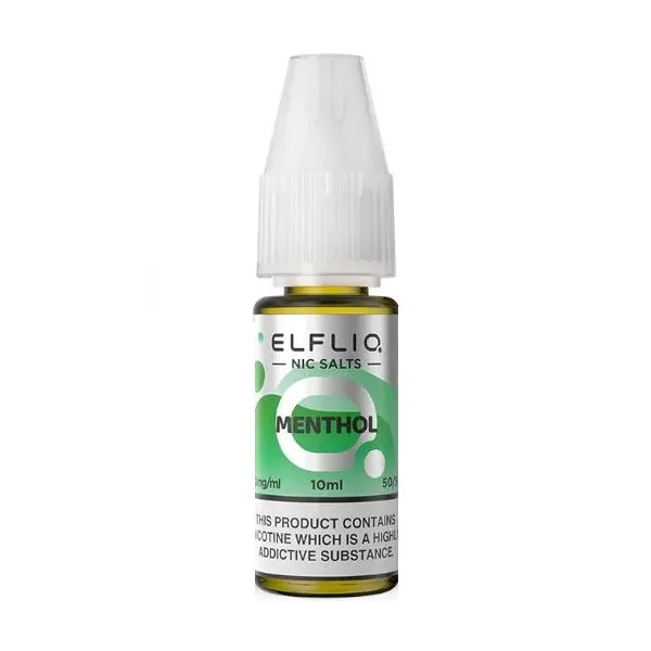 Menthol Nic Salt E Liquid 10ml By Elf Bar Elfliq