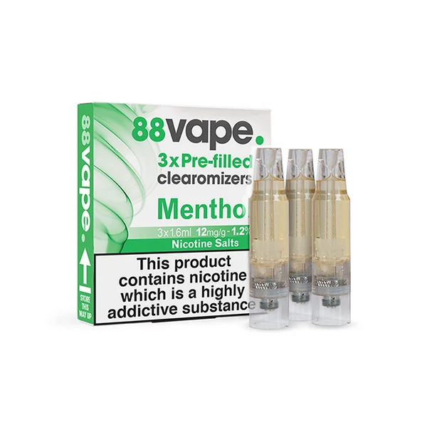 Menthol Pre-Filled Clearomizers (x3)