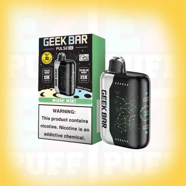 Miami Mint - Geek Bar Pulse X - 25,000 Puff Disposable Vape