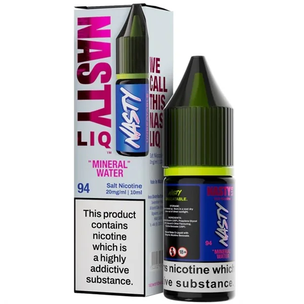 Mineral Water Nic Salt E Liquid 10ml By Nasty Liq
