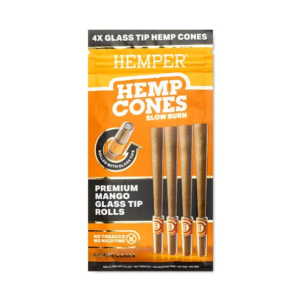 Mini Size Glass Tipped Hemp Cones - Image 10